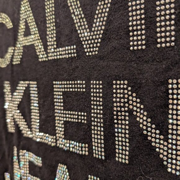 Bedazzled Calvin Klein Jeans T-Shirt - Picture 2 of 2